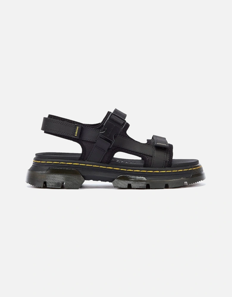 Dr. Martens Forster II Polyrip Black Sandals