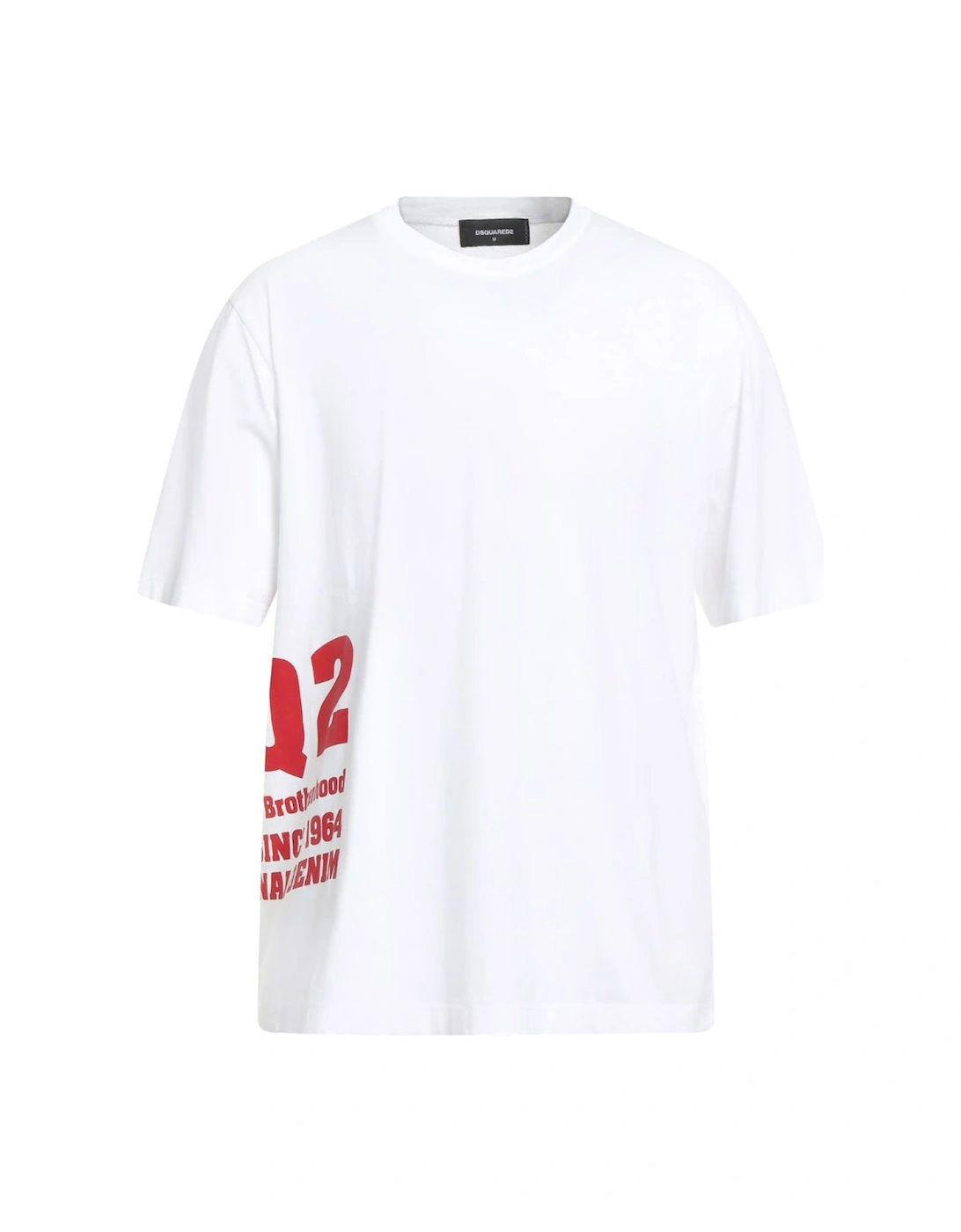 DQ2 Side Logo White T-Shirt, 5 of 4