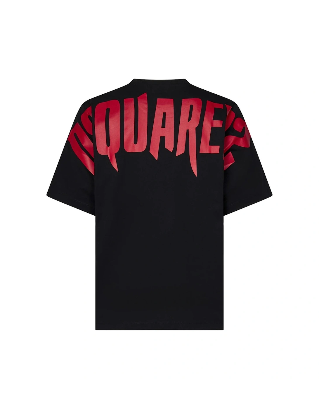 Large Horror Logo On Back Black T-Shirt