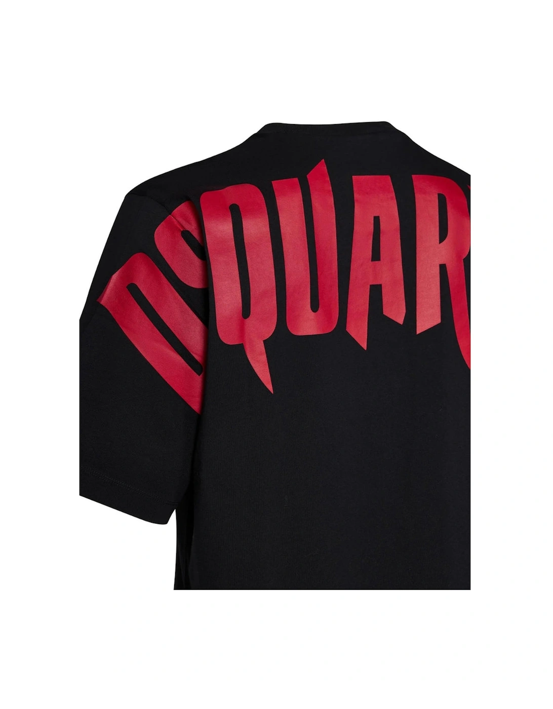 Large Horror Logo On Back Black T-Shirt