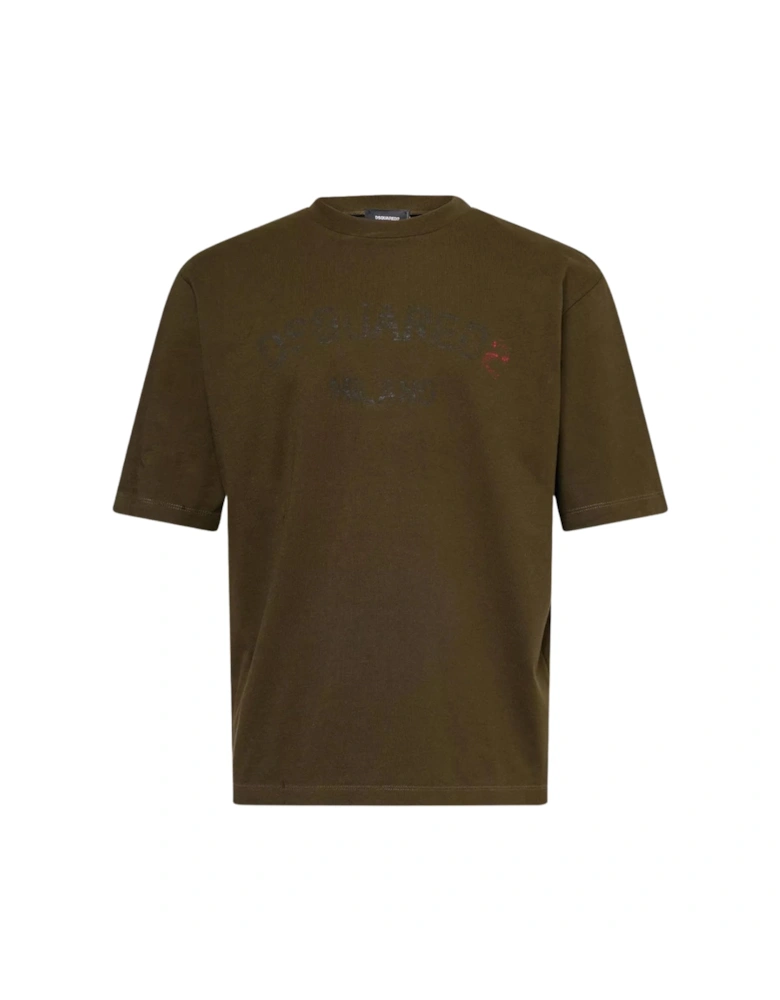 Milano Logo Military Green T-Shirt