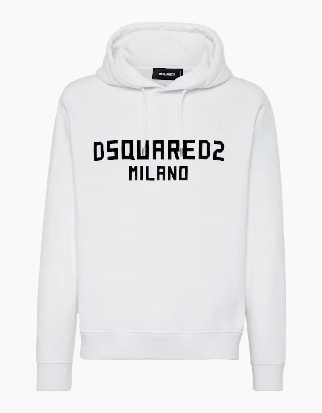 Dsquared2 Men's White Milano Logo Cool Fit Hoodie  38 M