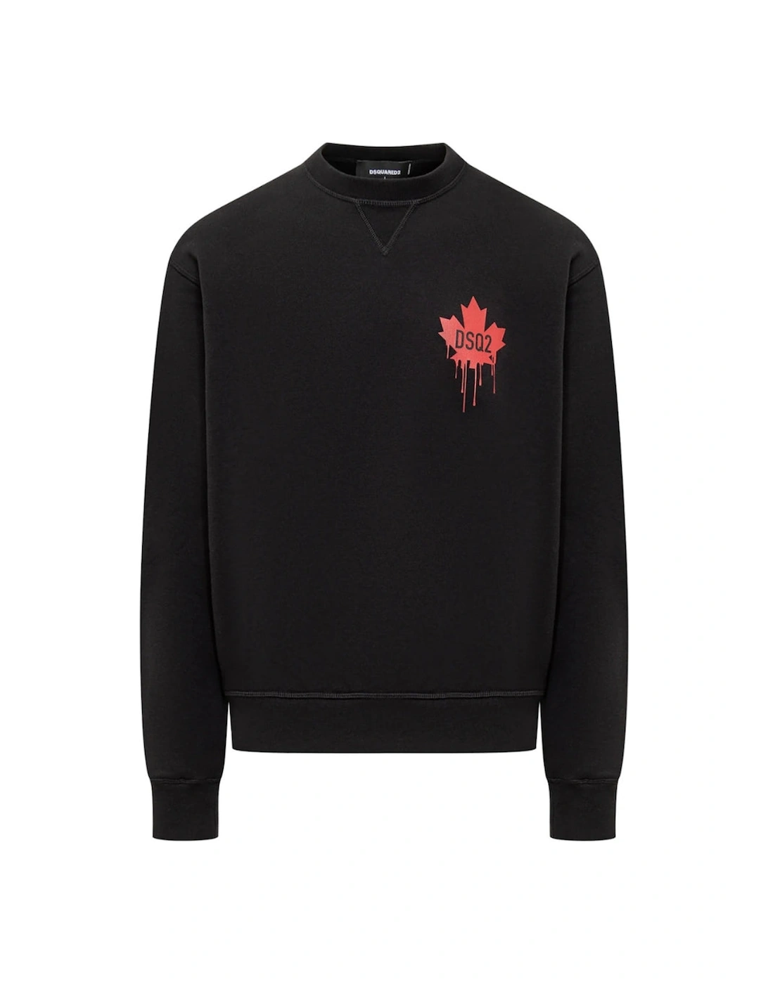 Red Maple Leaf Logo Black Sweatshirt, 5 of 4