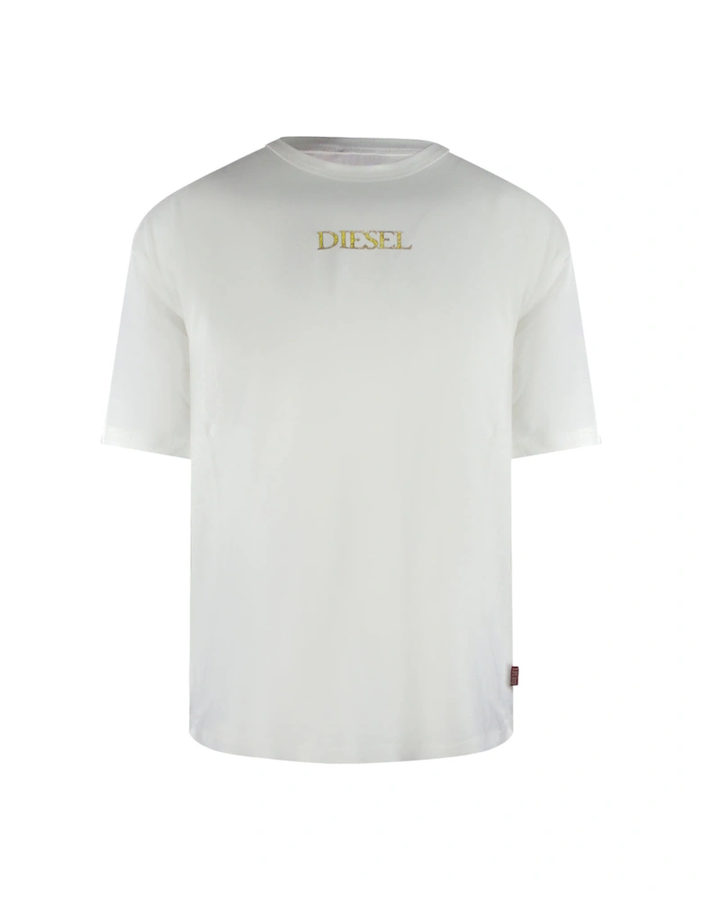 Gold Logo White T-Shirt