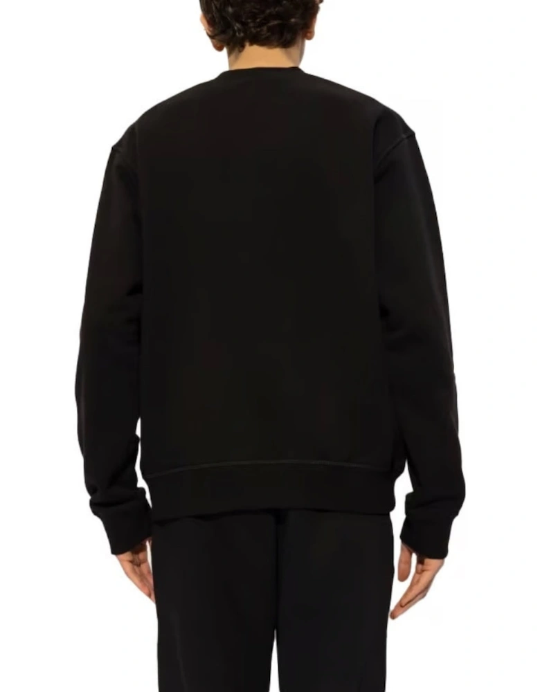 Red Maple Leaf Logo Black Sweatshirt