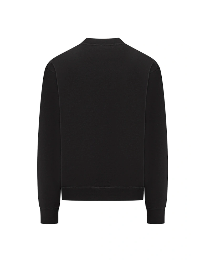 Red Maple Leaf Logo Black Sweatshirt