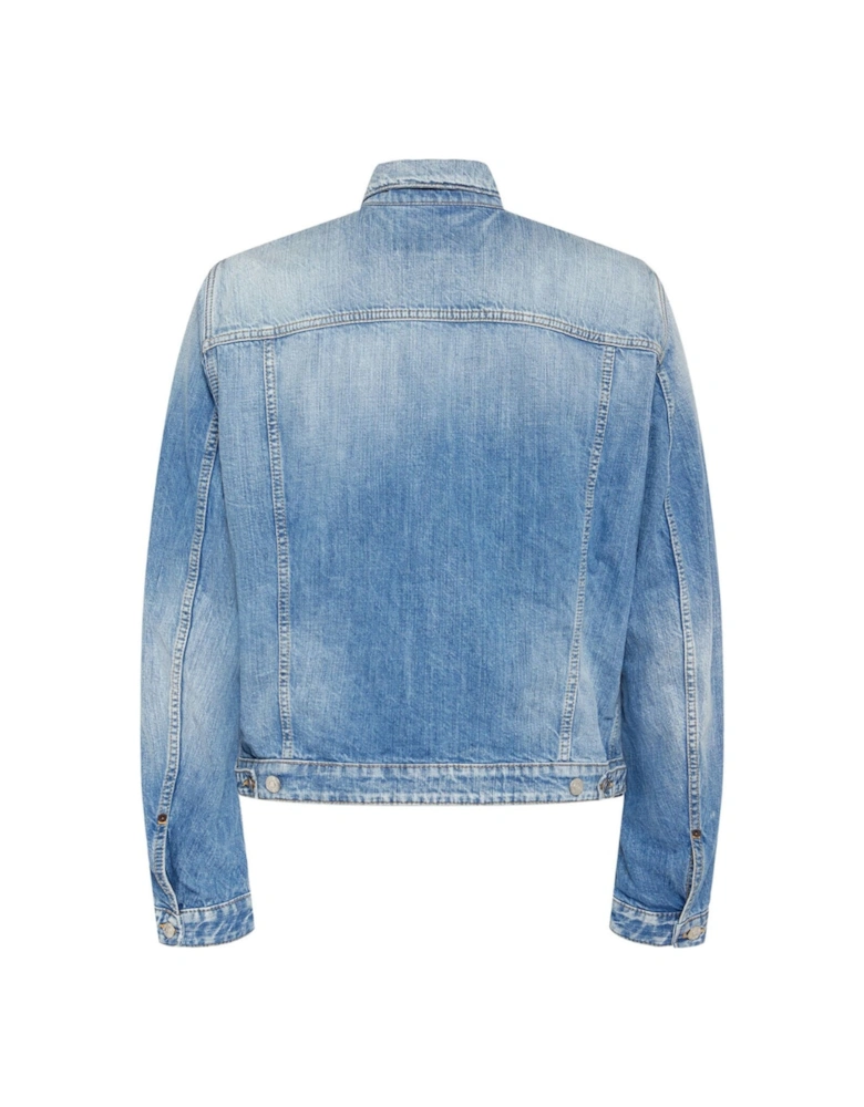 Heritage Boxy Denim Jacket Navy Blue