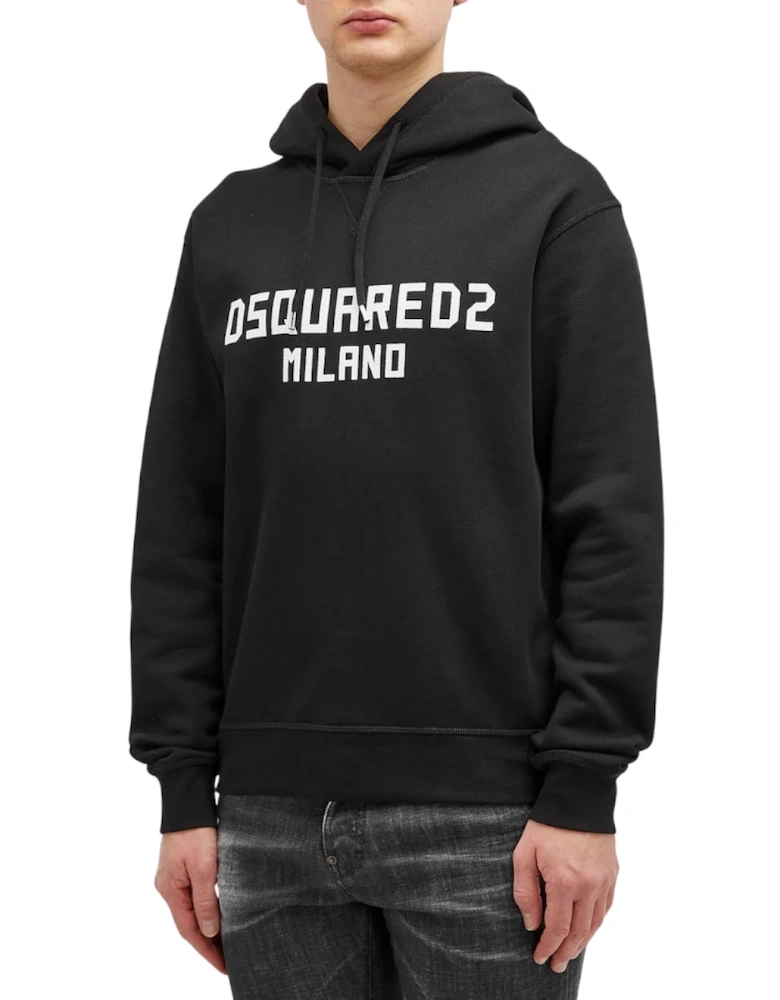Milano Logo Cool Fit Black Hoodie