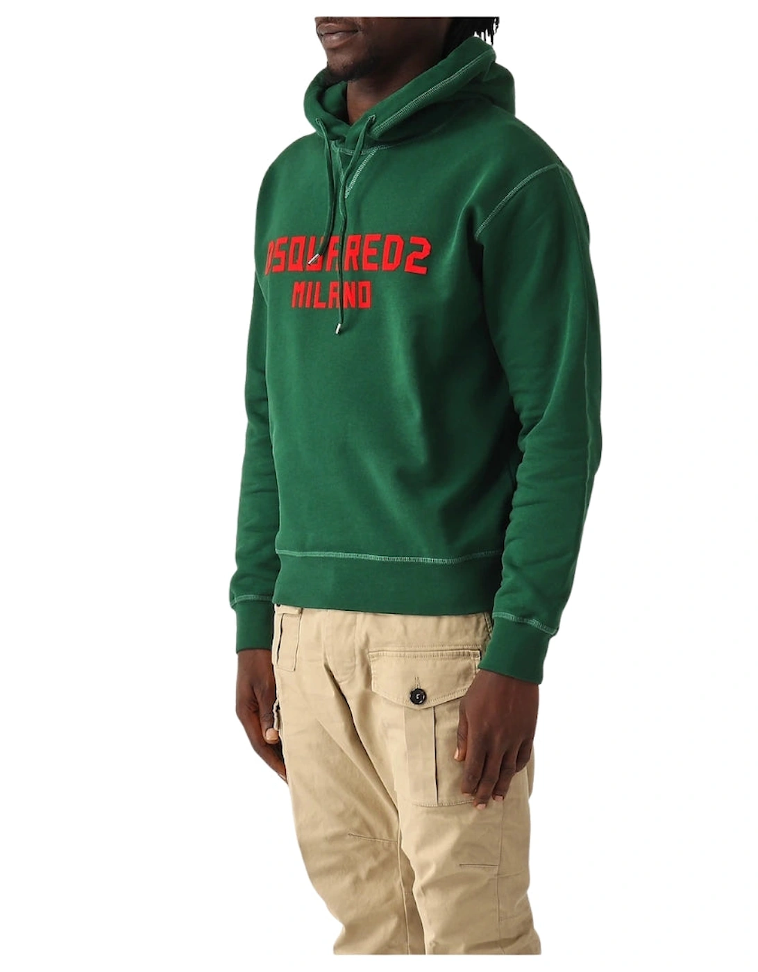 Milano Logo Cool Fit Green Hoodie