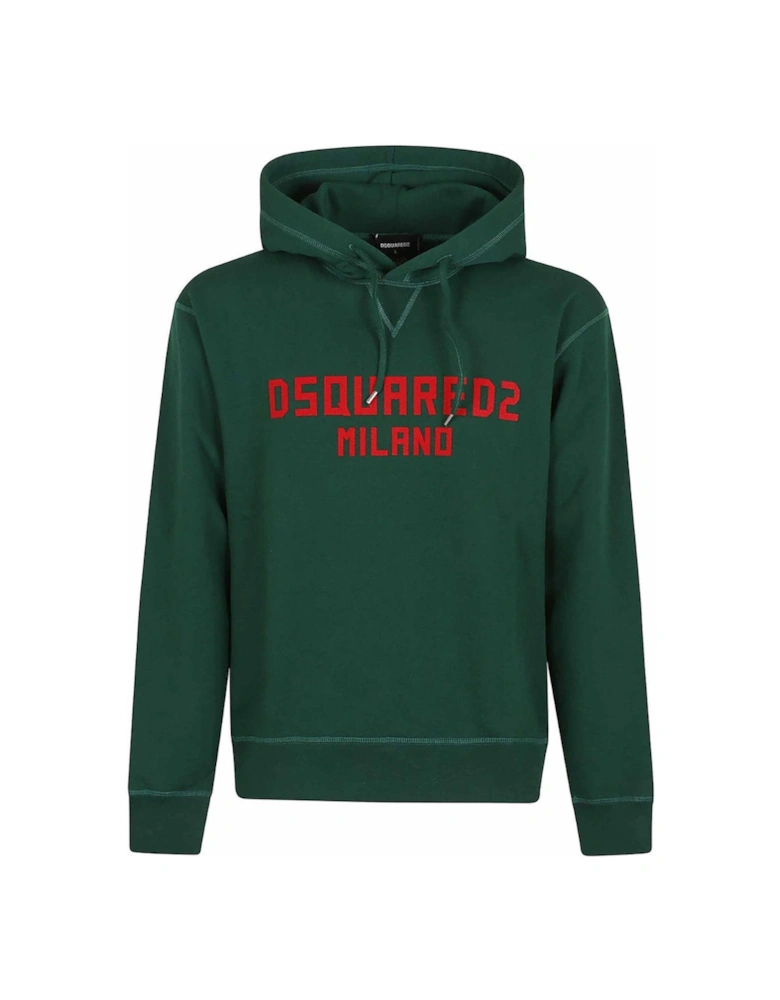 Milano Logo Cool Fit Green Hoodie