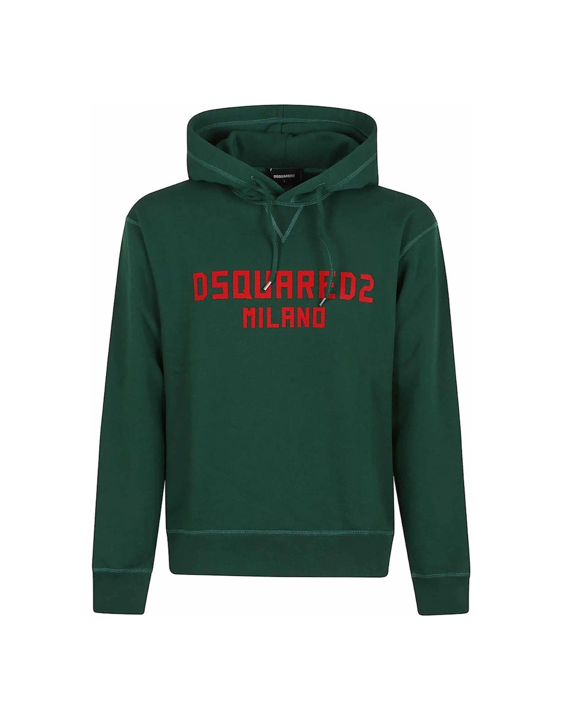 Milano Logo Cool Fit Green Hoodie, 7 of 6