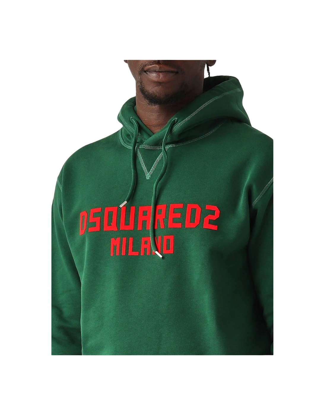 Milano Logo Cool Fit Green Hoodie