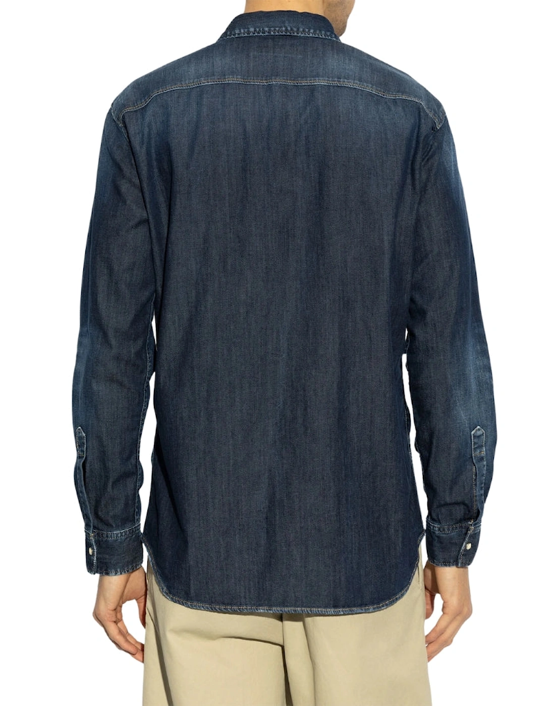 Dark Wash Tab Shirt Dark blue