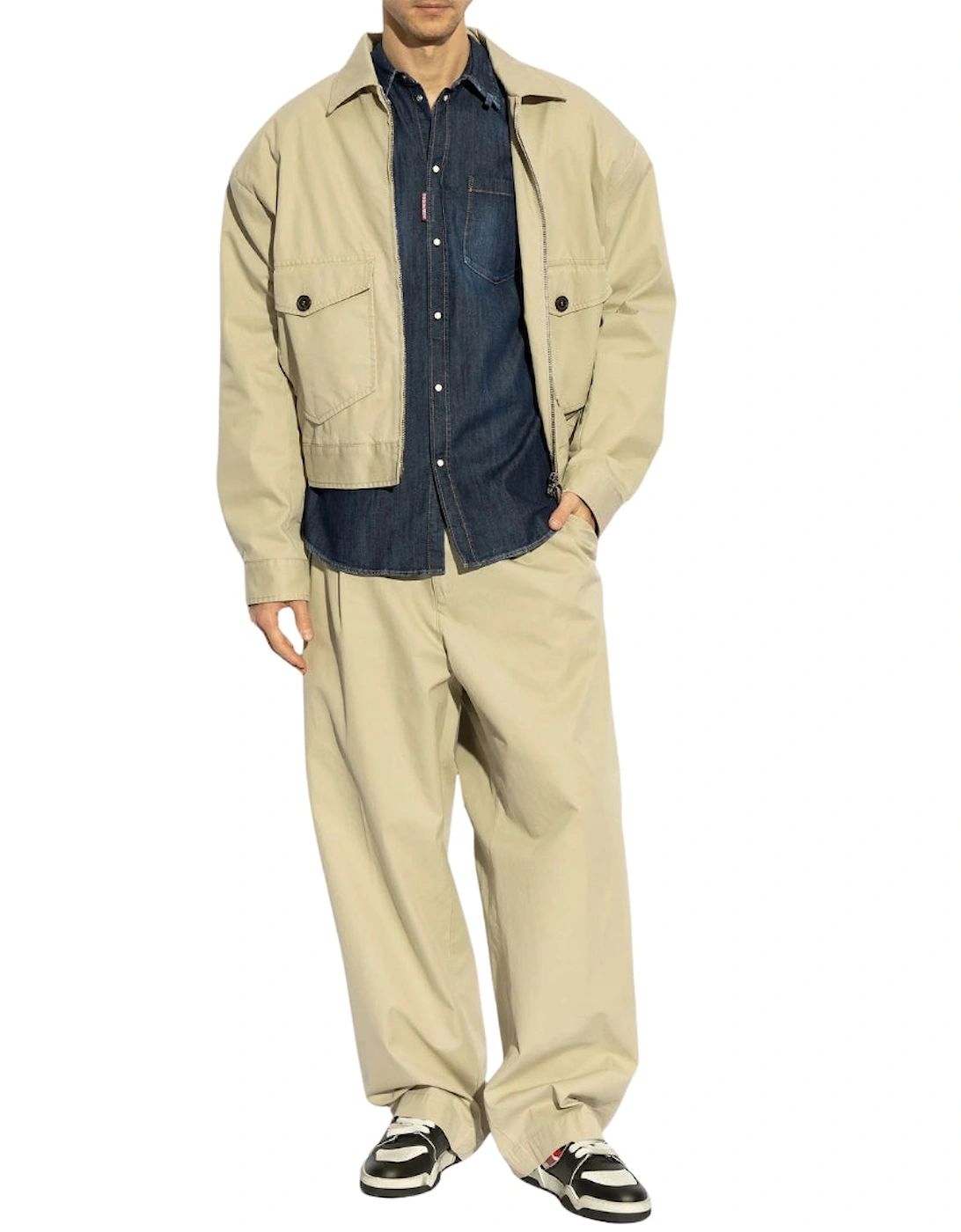 Dark Wash Tab Shirt Dark blue