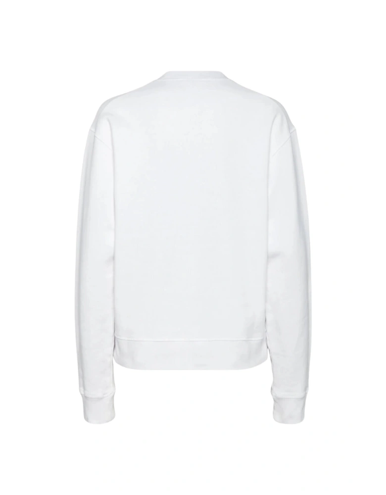 Milano Logo Cool Fit White Sweatshirt
