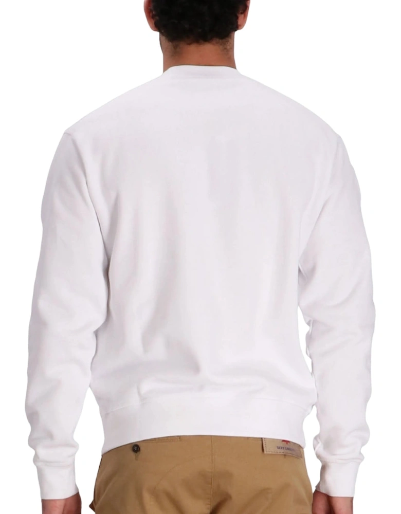 Milano Logo Cool Fit White Sweatshirt