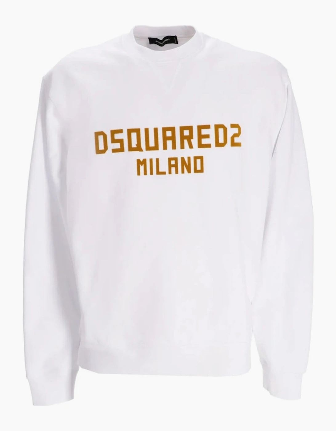 Dsquared2 Men's White Milano Logo Cool Fit Sweatshirt  38 M