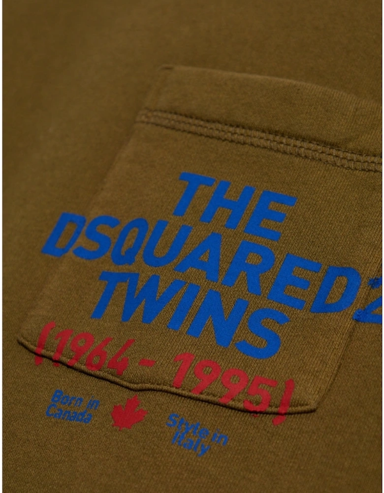 Pocket Logo Military Green Sweatshirt