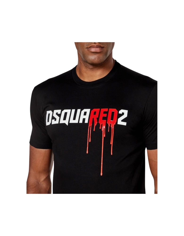 Bloody Red Logo Black T-Shirt