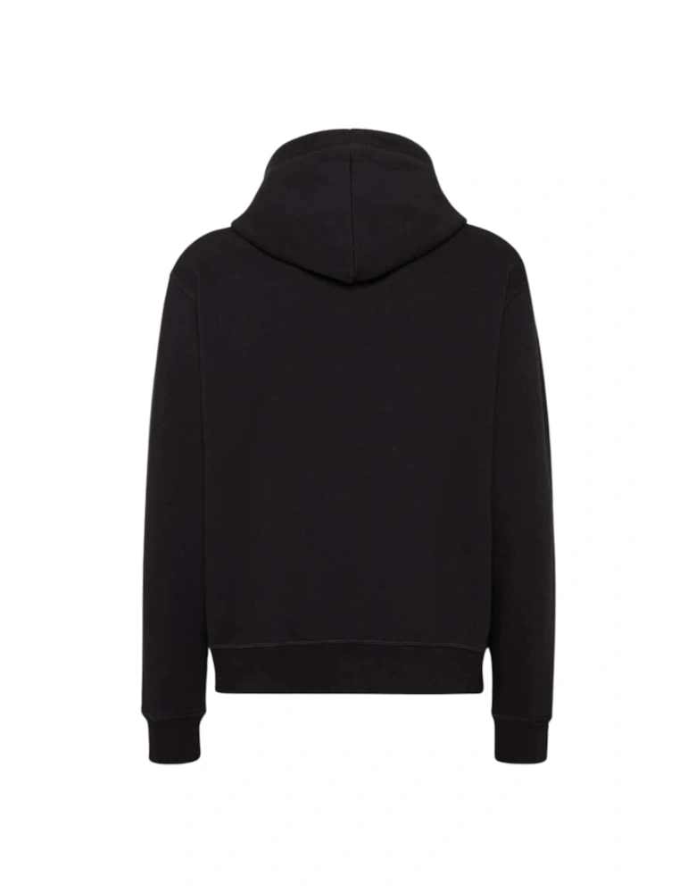 Maple Leaf Patch Logo Cool Fit Black Hoodie