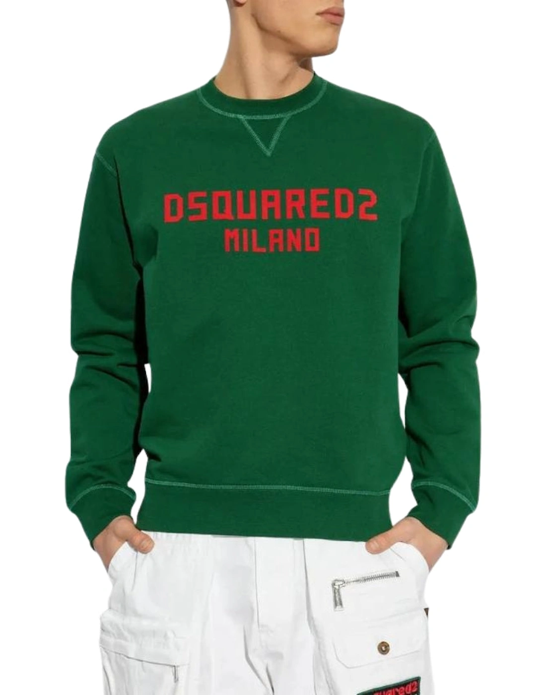 Milano Logo Cool Fit Green Sweatshirt