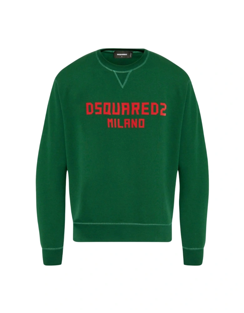 Milano Logo Cool Fit Green Sweatshirt