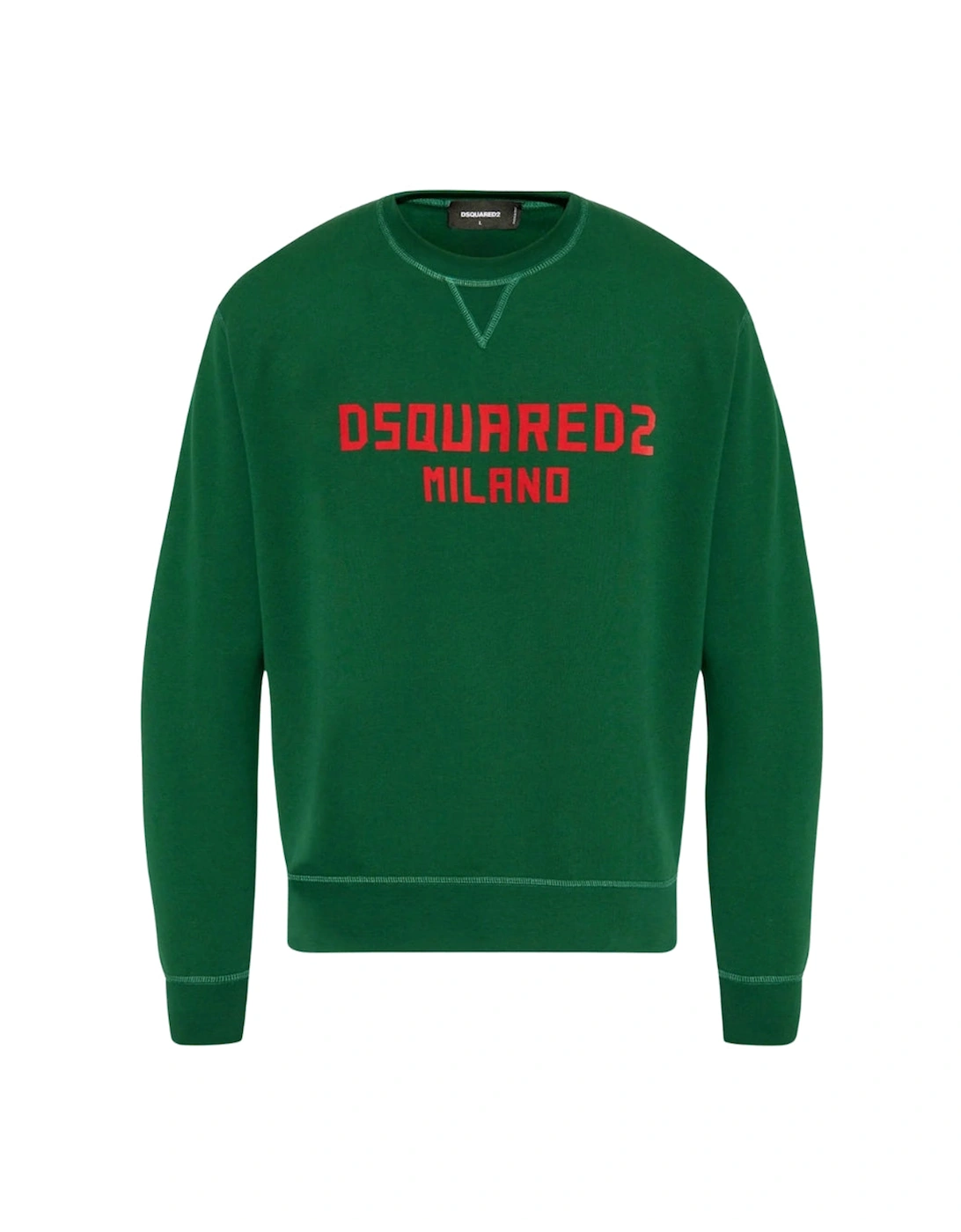 Milano Logo Cool Fit Green Sweatshirt, 5 of 4