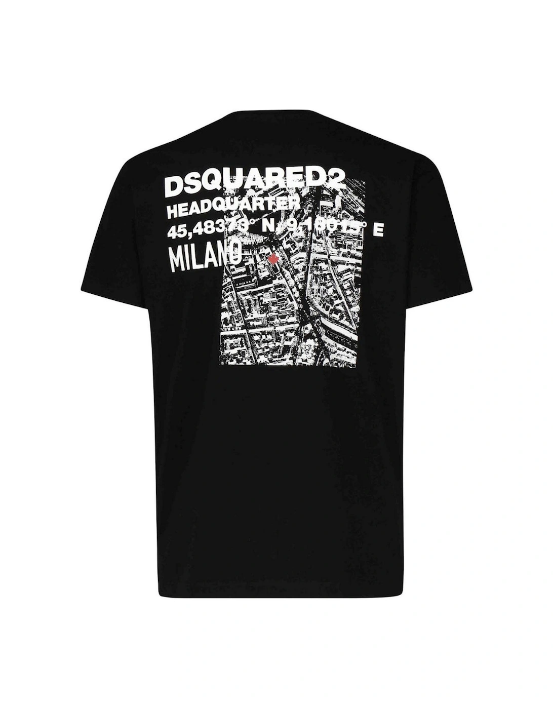Ceresio Map Cool Fit Black T-Shirt