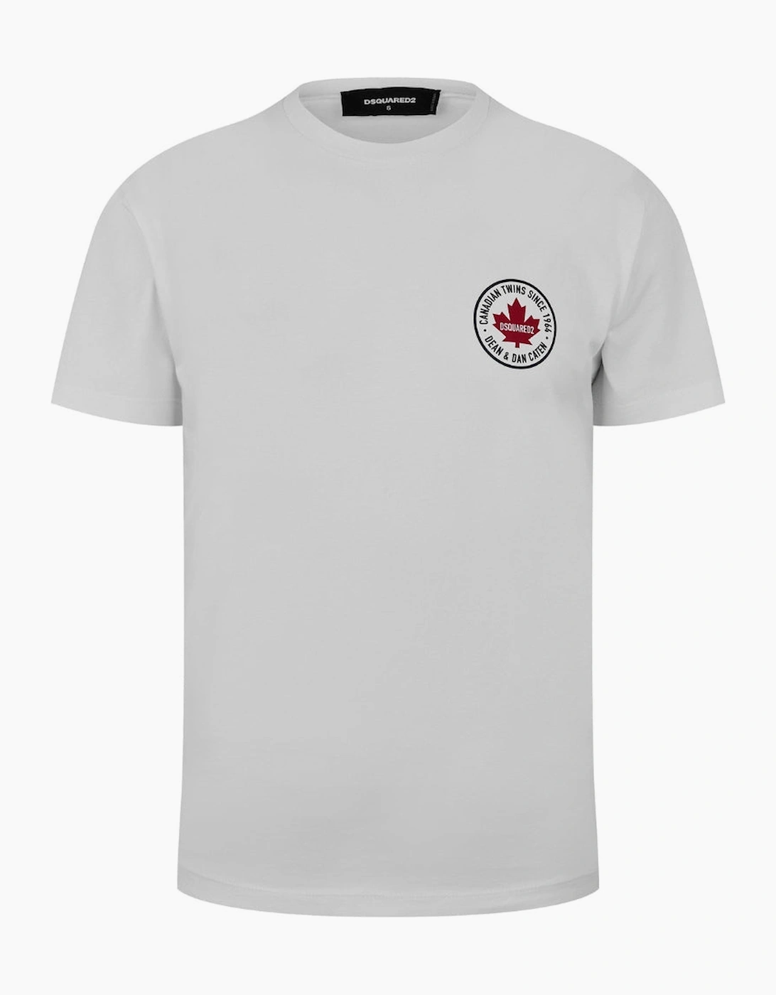 Dsquared2 Men's White Small Maple Logo T-Shirt - Size: 40