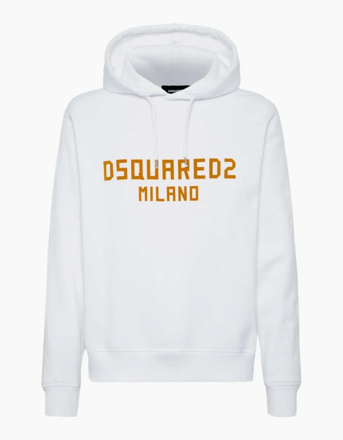 Dsquared2 Men's White Milano Logo Cool Fit Hoodie  38 M