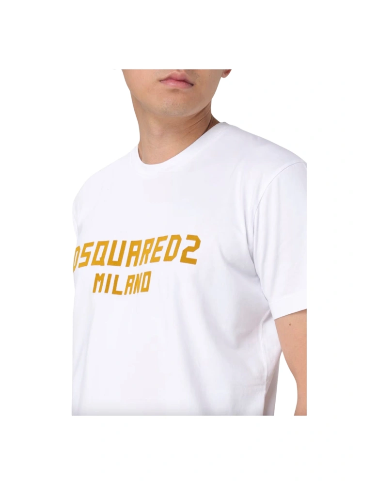 Milano Logo Cool Fit White T-Shirt