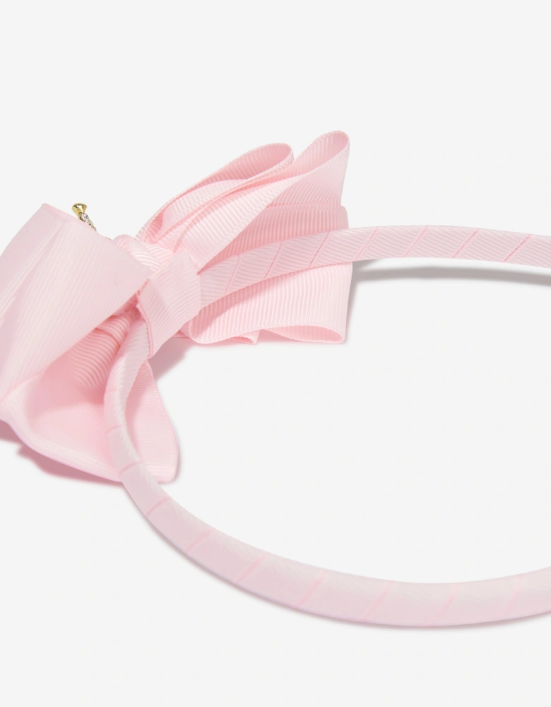 Angels Face Girls Crown Headband in Pink