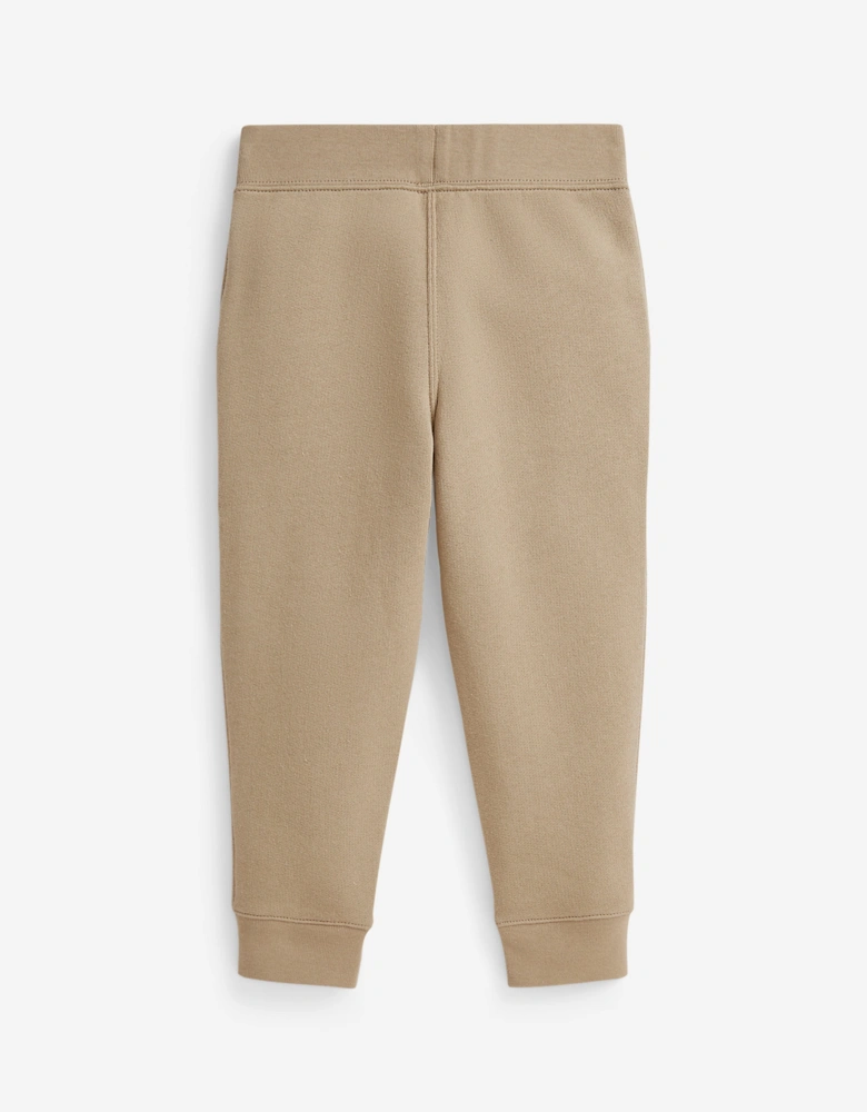 Boys Logo Joggers in Beige