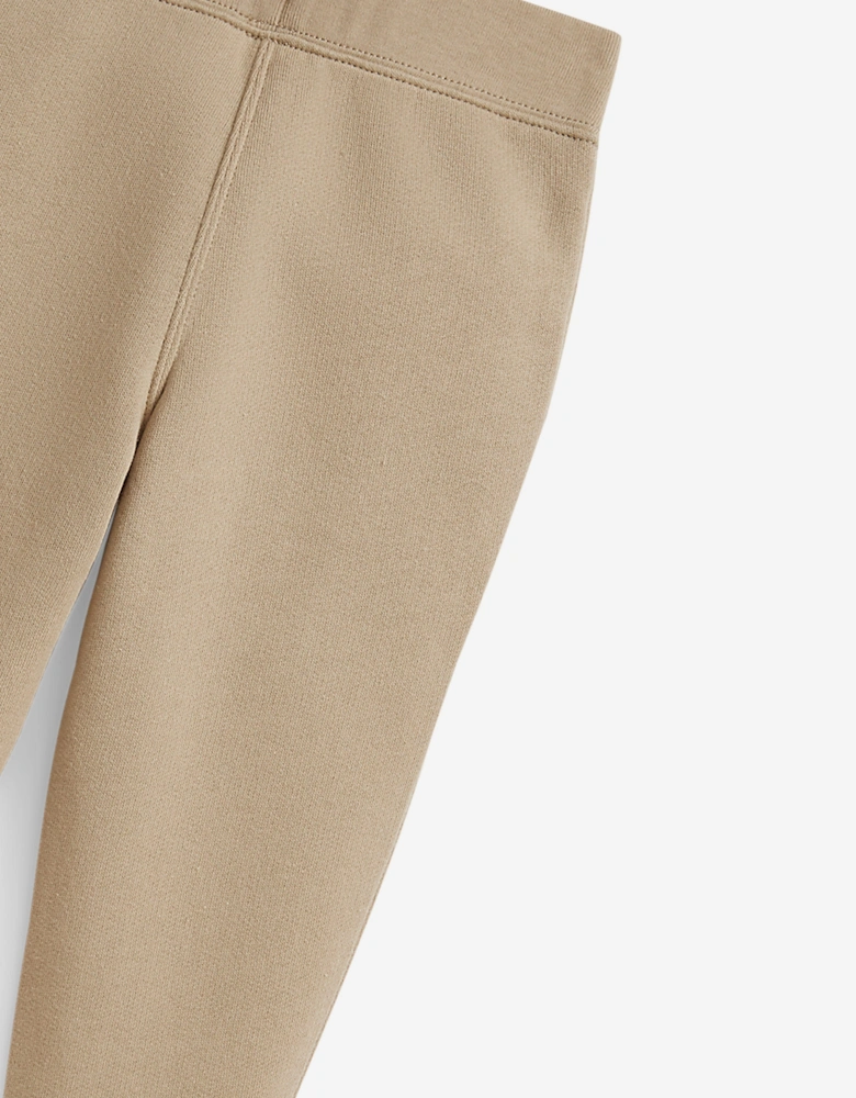 Boys Logo Joggers in Beige