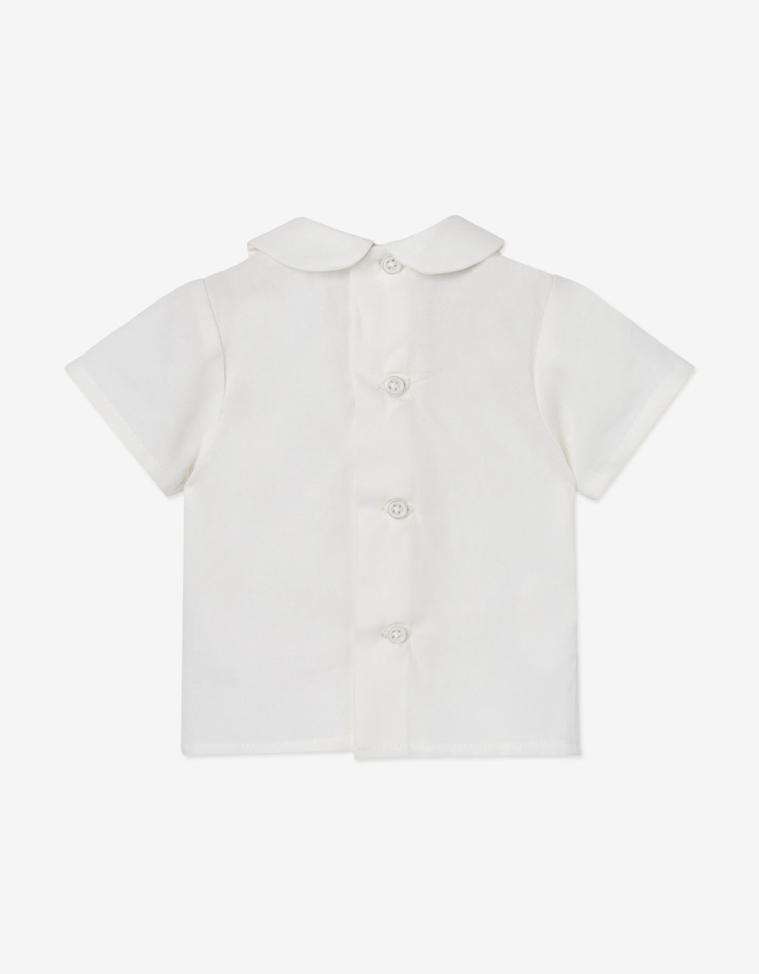 Baby Boys Cotton Short Set in Ivory