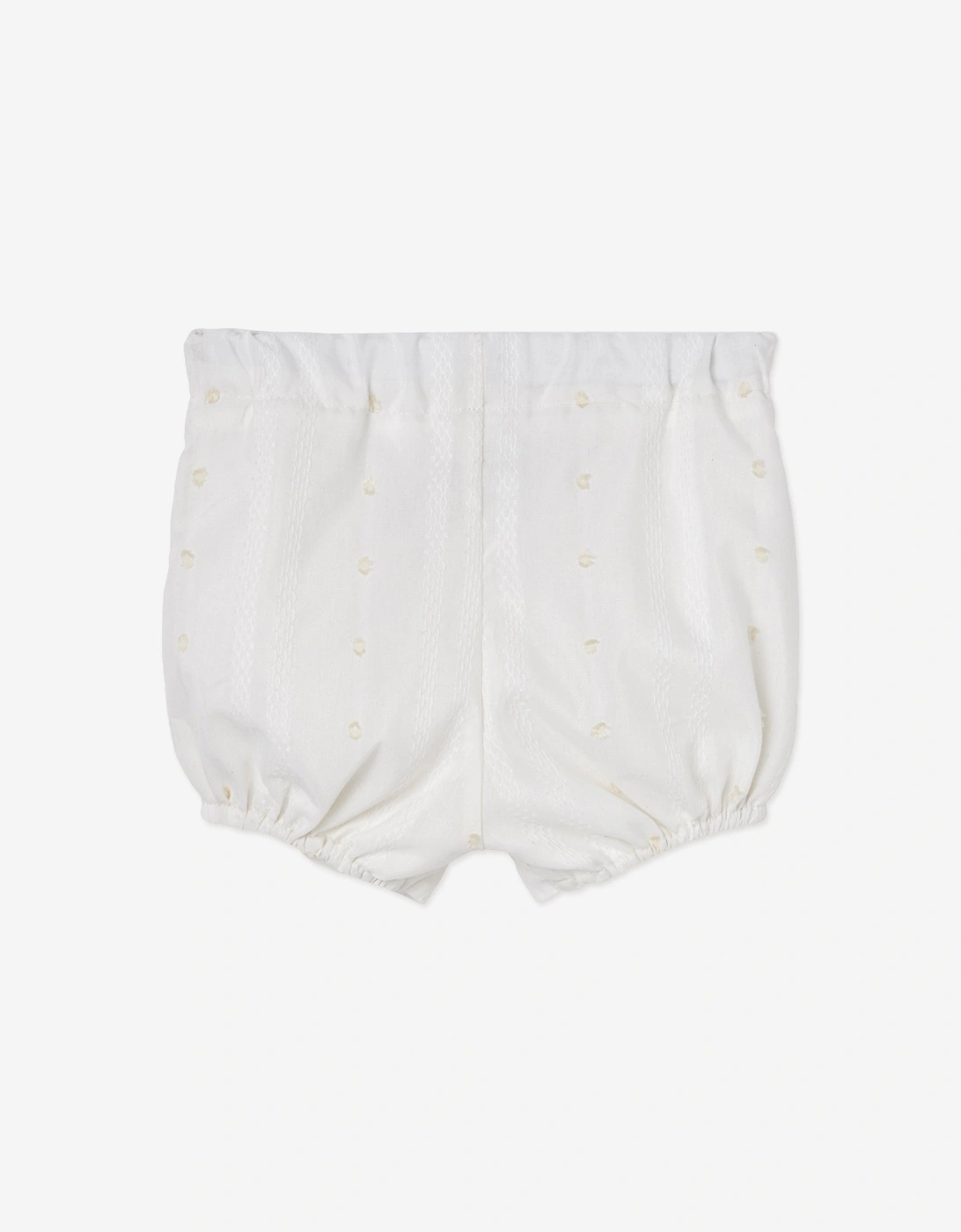 Baby Boys Cotton Short Set in Ivory