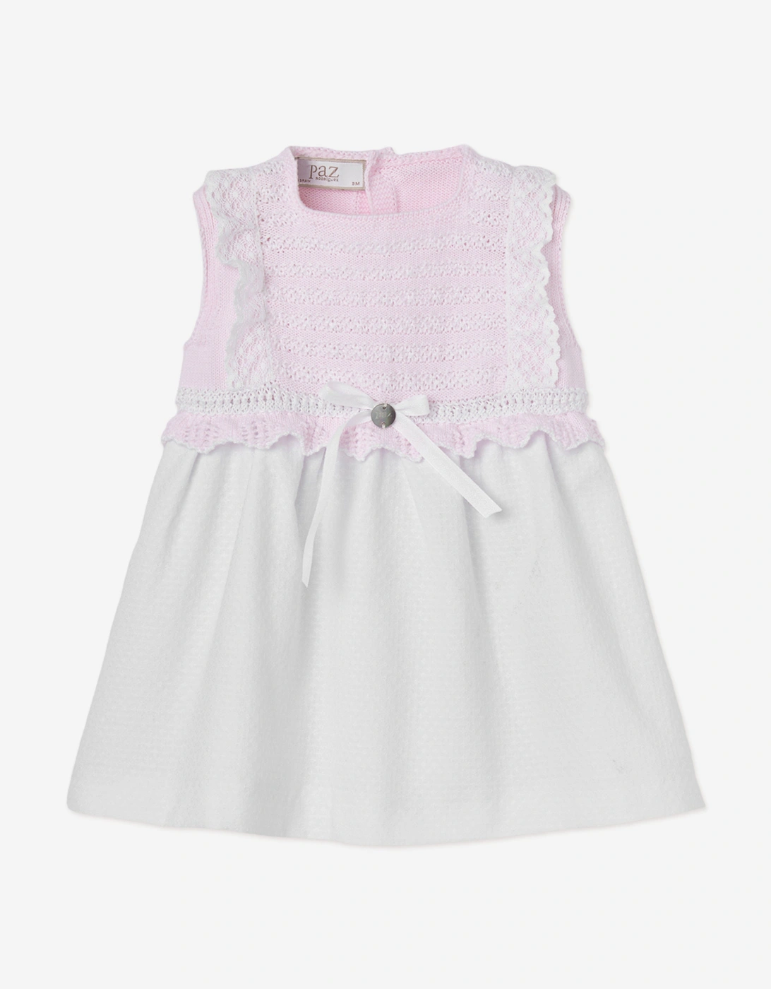 Baby Girls Cotton Knit Dress with Bloomers in Pink