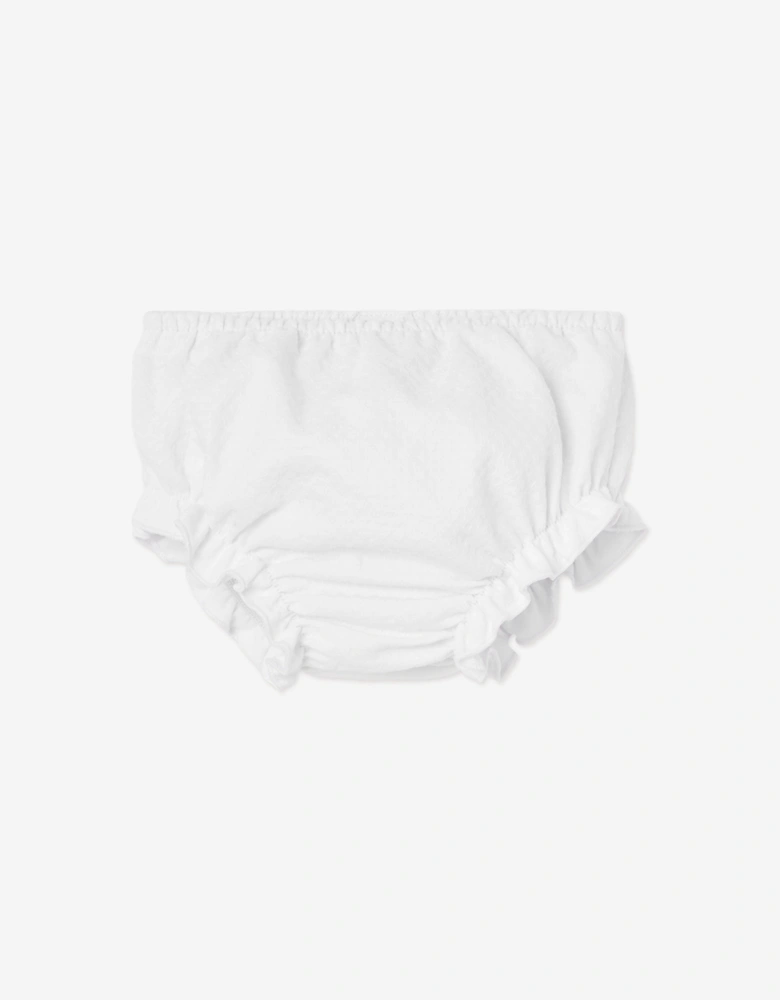 Baby Girls Cotton Knit Dress with Bloomers in Pink