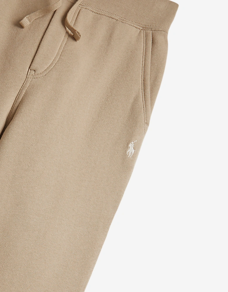 Boys Logo Joggers in Beige