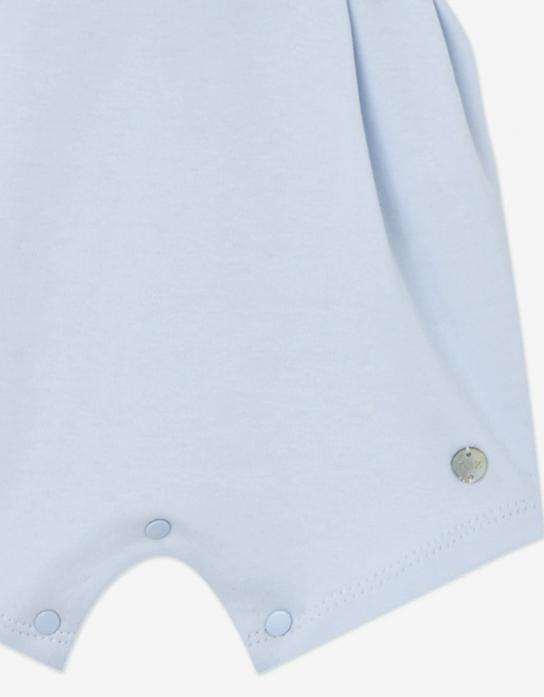 Baby Boys Cotton Romper in Blue