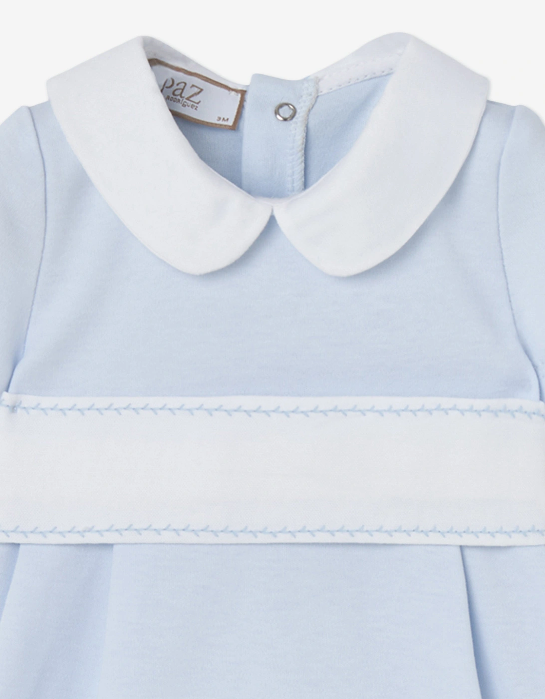 Baby Boys Cotton Romper in Blue