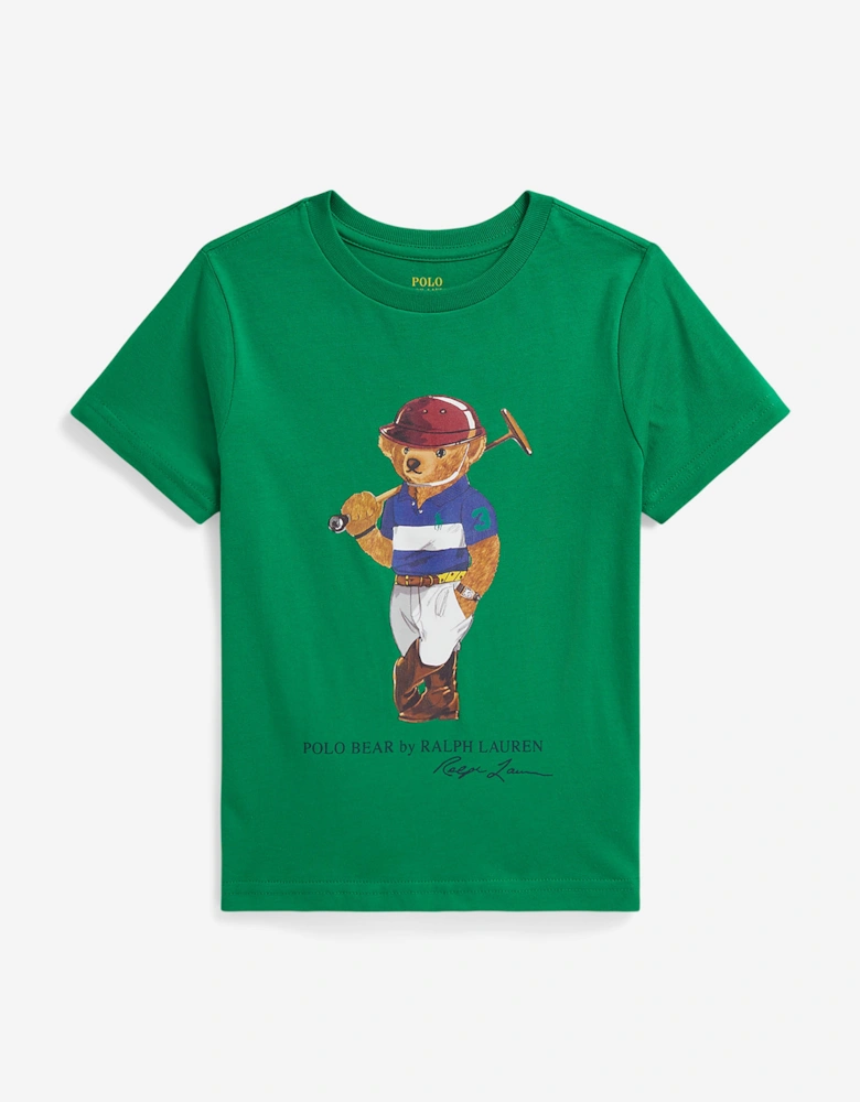 Boys Polo Bear T-Shirt in Green