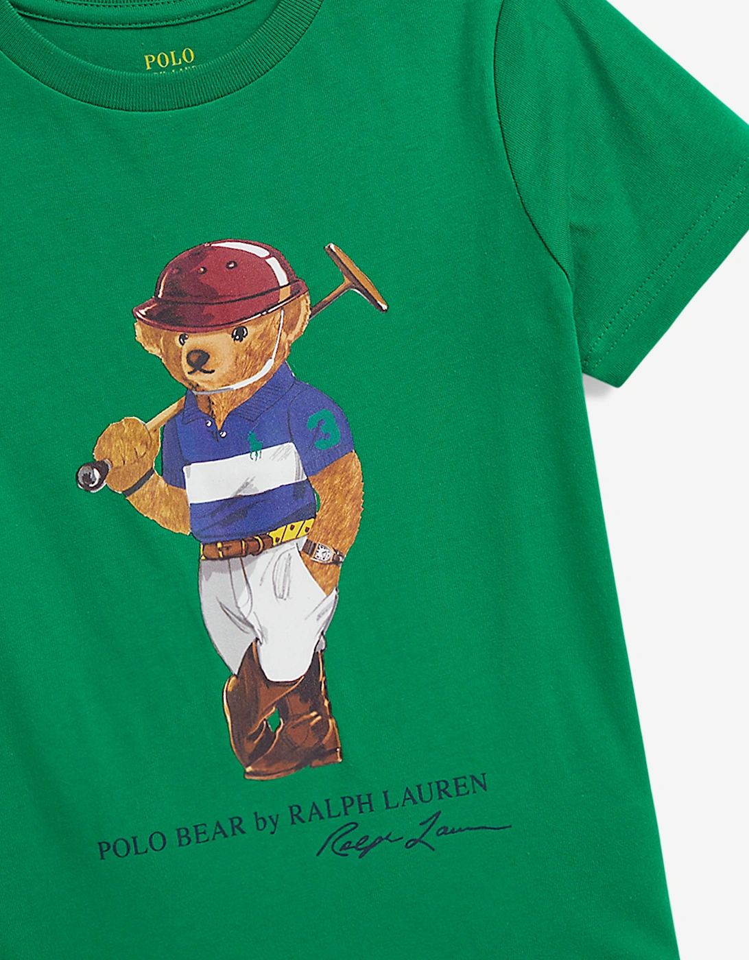 Boys Polo Bear T-Shirt in Green