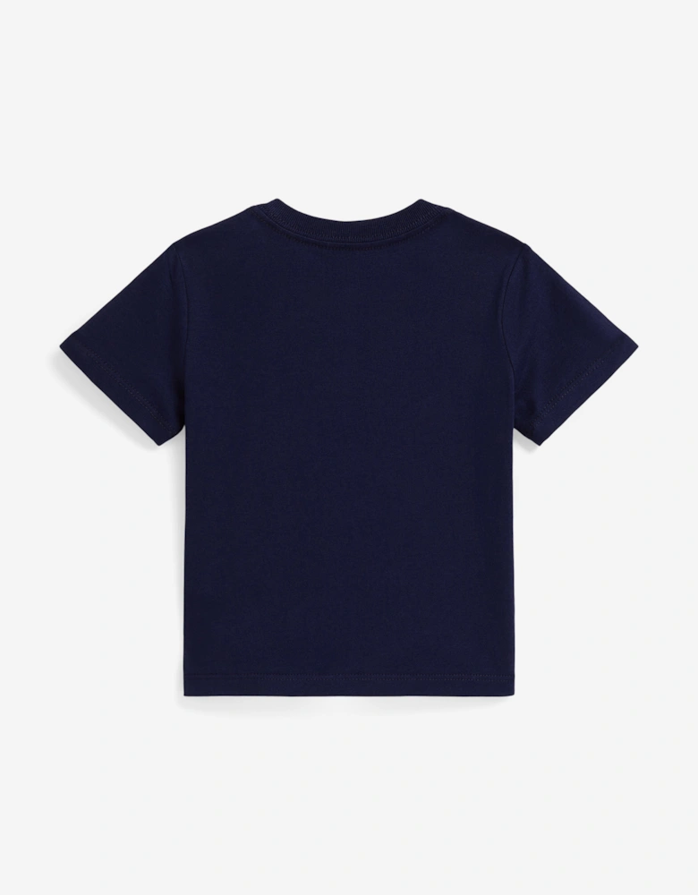 Baby Boys Equestrian Bear T-Shirt in Navy