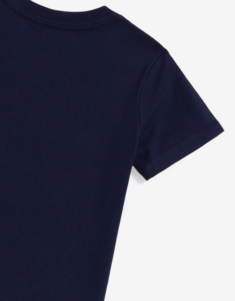 Baby Boys Equestrian Bear T-Shirt in Navy