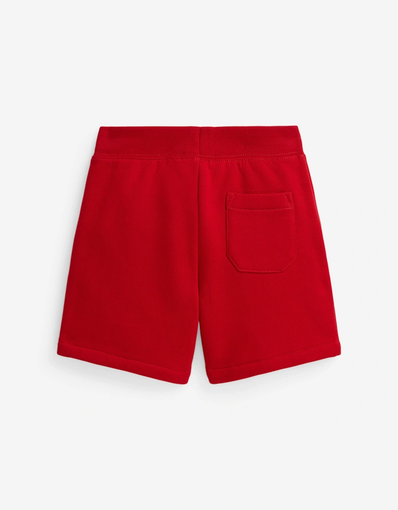 Boys Polo Player Shorts in Red