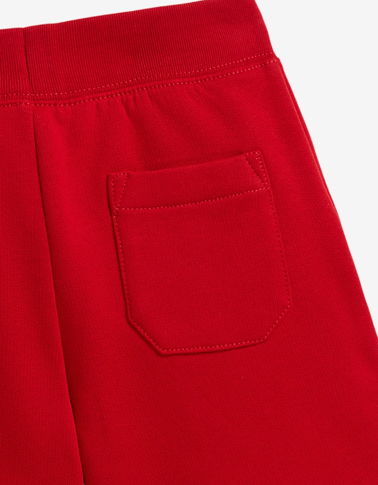 Boys Polo Player Shorts in Red