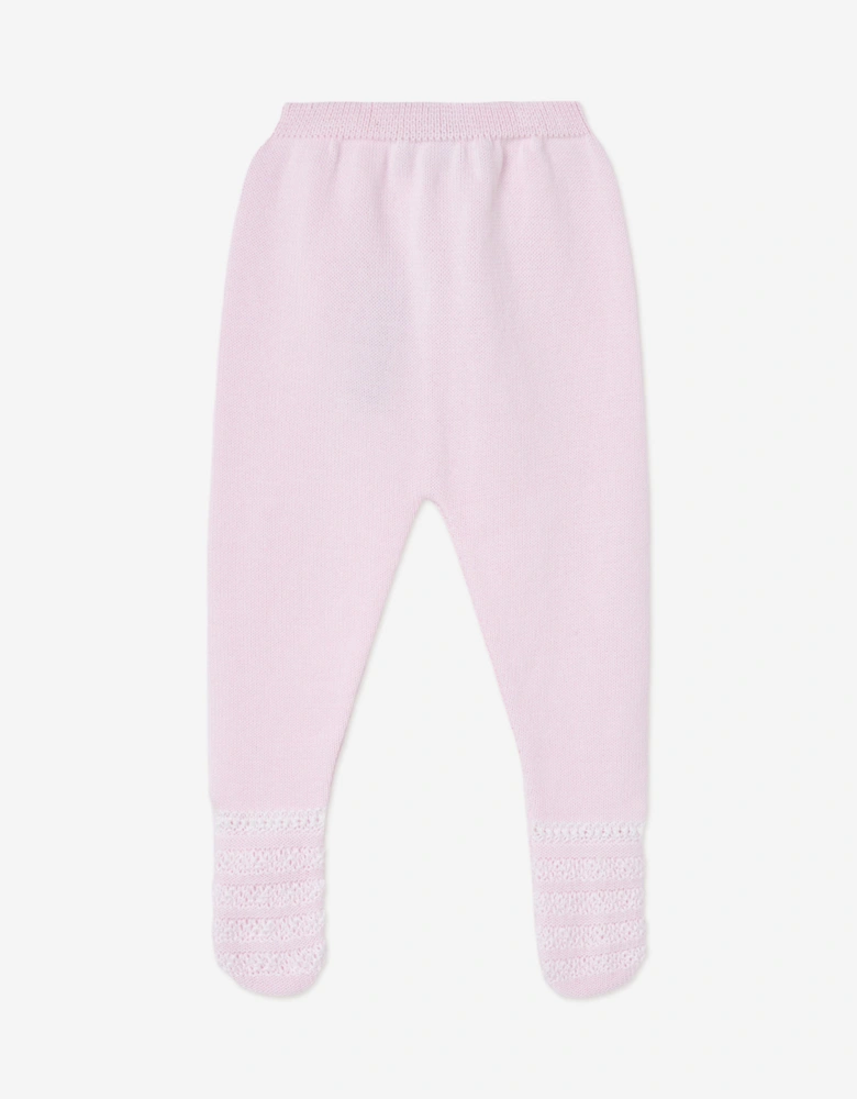 Baby Girls 2 Piece Cotton Knit Set in Pink