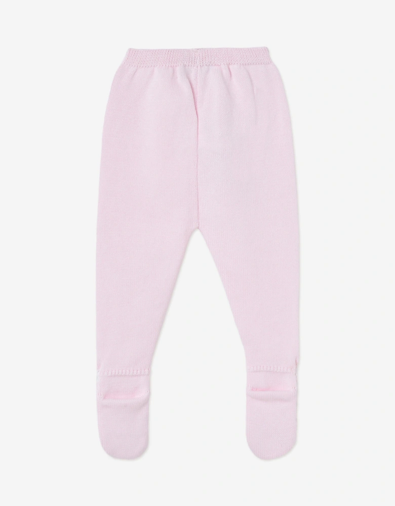 Baby Girls 2 Piece Cotton Knit Set in Pink