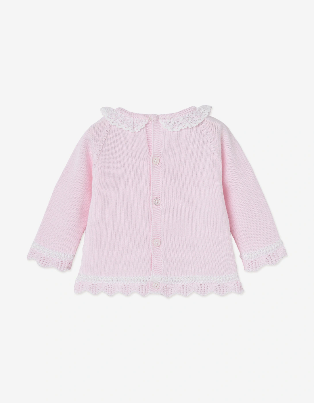 Baby Girls 2 Piece Cotton Knit Set in Pink